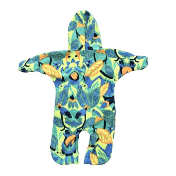 Vintage 90's Patagonia Synchilla Fleece Baby Jumpsuit 0 Months - Picture 4 of 5